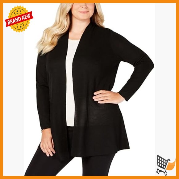 Long Sleeve Cardigan Sweater Tailored Fit Office Casual Layering